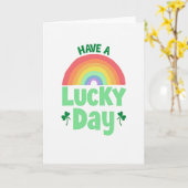 Lucky Day Regenboogkaart Kaart (Gele Bloem)