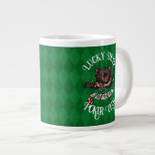 Lucky Devil Poker Club Grappige Tasmaanse Duivel K Grote Koffiekop (Voorkant rechts)