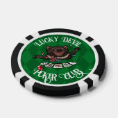 Lucky Devil Poker Club Grappige Tasmaanse Duivel K Poker Chips (Enkel)