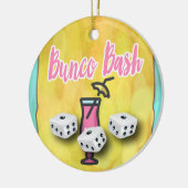 Lucky Dice Bunco Bash Keramisch Ornament (Links)