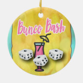 Lucky Dice Bunco Bash Keramisch Ornament (Achterkant)