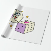 Lucky Dice Cadeaupapier (Uitgerold)