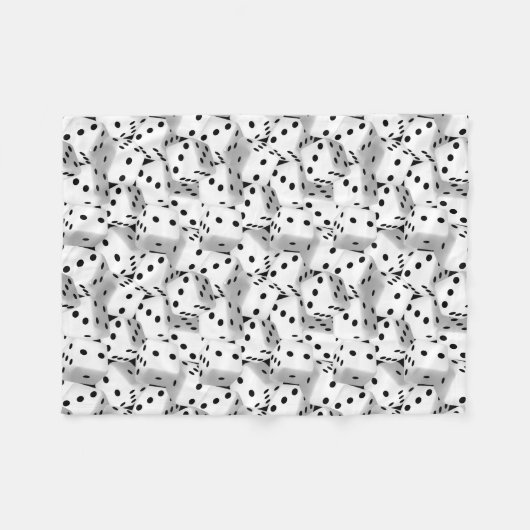 Lucky dice fleece deken (Voorkant (Horizontaal))