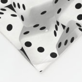 Lucky dice fleece deken (Hoek)