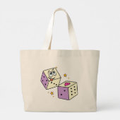Lucky Dice Grote Tote Bag (Achterkant)