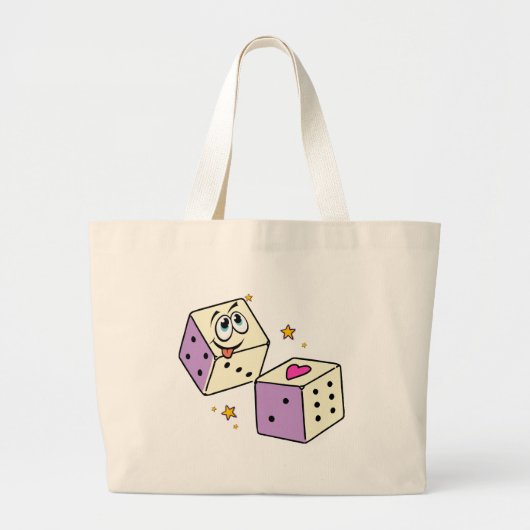 Lucky Dice Grote Tote Bag (Voorkant)