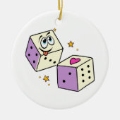 Lucky Dice Keramisch Ornament (Voorkant)