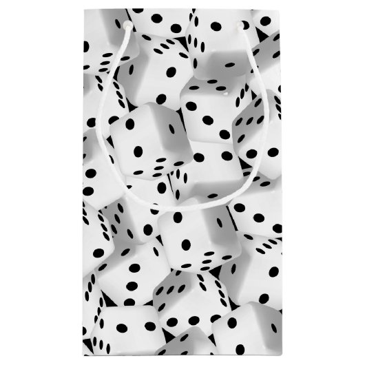 Lucky dice klein cadeauzakje (Achterkant)