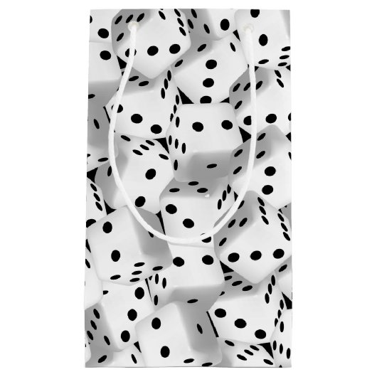 Lucky dice klein cadeauzakje (Voorkant)