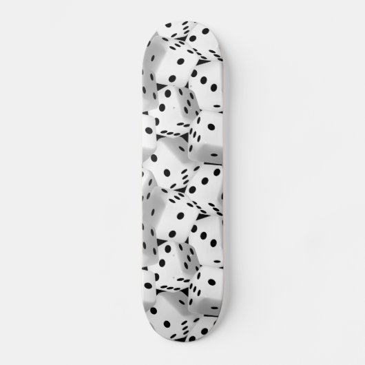 Lucky dice persoonlijk skateboard (Voorkant)