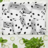 Lucky dice theedoek (Gevouwen)