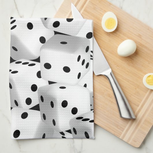 Lucky dice theedoek (Quarter Fold)