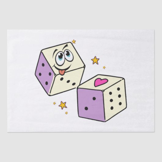 Lucky Dice Tissuepapier (Voorkant)