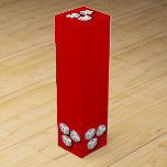 Lucky Dice Wine Gift Box Wijn<br><div class="desc">Lucky Dice grafisch ontwerp. Perfect voor casino's,  Las Vegas thema,  gambler,  game avond. Bunco en meer.  Voeg uw eigen tekst toe om met een groepsnaam,  een naam,  een gebeurtenis en meer te personaliseren. Verander de achtergrondkleur om uw eigen kleurenstijl te passen.</div>