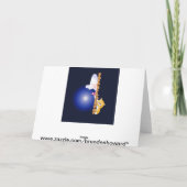 Lucky Dip grappig duiken kerstkaart Feestdagen Kaart (Achterkant)