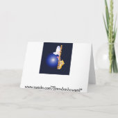 Lucky Dip grappig duiken Vrolijk kerstbroertje Feestdagen Kaart (Achterkant)