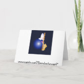 Lucky Dip grappig duiken Vrolijk kerstvrouw Feestdagen Kaart (Achterkant)