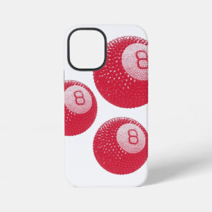 Lucky Disco 8 Pink, Lucky Disco Ball, Funky Art iPhone 12 Mini Hoesje