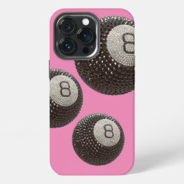 Lucky Disco 8 ROZE, Lucky 8 disco bal, snooker iPhone 13 Pro Hoesje