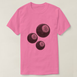 Lucky Disco 8 ROZE, Lucky 8 disco bal, snooker T-shirt
