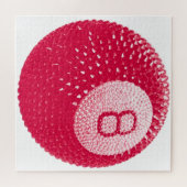 Lucky Disco 8 Roze, Lucky Disco Bal, Funky Kunst Legpuzzel (Horizontaal)
