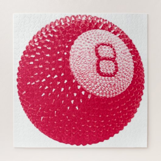 Lucky Disco 8 Roze, Lucky Disco Bal, Funky Kunst Legpuzzel (Verticaal)