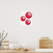 Lucky Disco 8 Roze, Lucky Disco Bal, Funky Kunst Poster (Keuken)