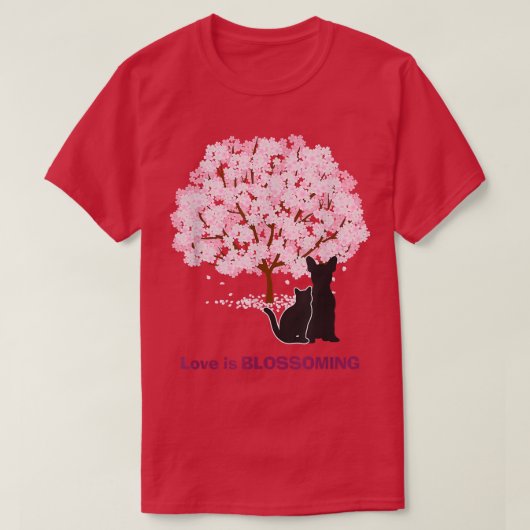 Lucky Dog Animal Rescue Love is bloedig  T-shirt (Design voorkant)