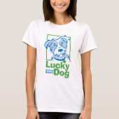 Lucky Dog Basic T-Shirt voor vrouwen (Voorkant)