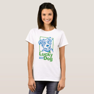 Lucky Dog Basic T-Shirt voor vrouwen
