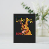 Lucky Dog Briefkaart (Staand voorkant)