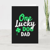 Lucky Dog Dad Greeting Card Kaart (Voorkant)