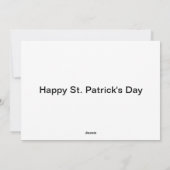 Lucky Dog en Rainbow St. Patrick's Day-vlak Feestdagenkaart (Achterkant)