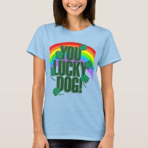 Lucky Dog en Regenboog St. Patricks Dag Vrouwen T-shirt