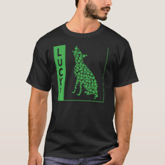 Lucky Dog Irish Clover St Patrick S Day Green Sham T-shirt