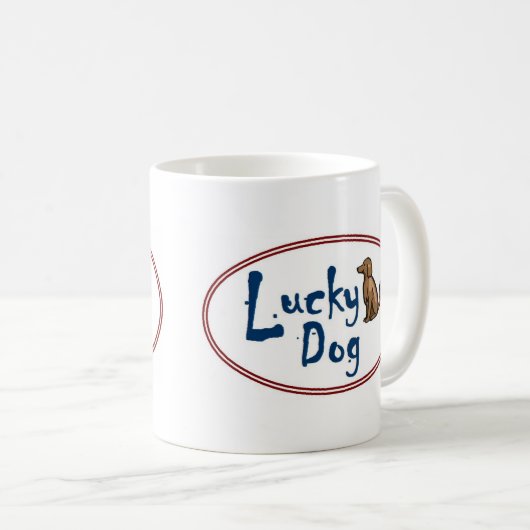 Lucky Dog Koffiemok (Voorkant rechts)