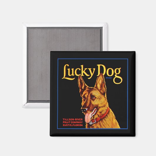 Lucky Dog Magneet (Voorkant / Achterkant)