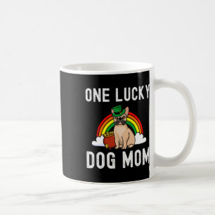 Lucky Dog Mom Franse Bulldog St Patrick's Day Rege Koffiemok