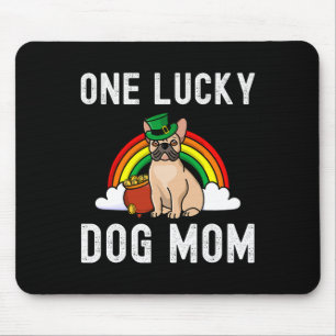 Lucky Dog Mom Franse Bulldog St Patrick's Day Rege Muismat