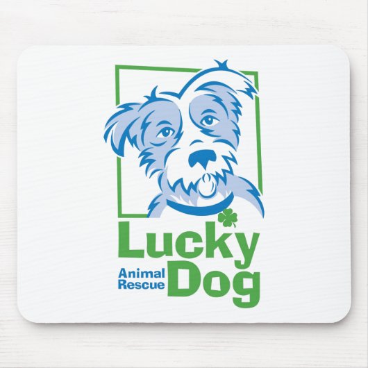 Lucky Dog Mousepad Muismat (Voorkant)