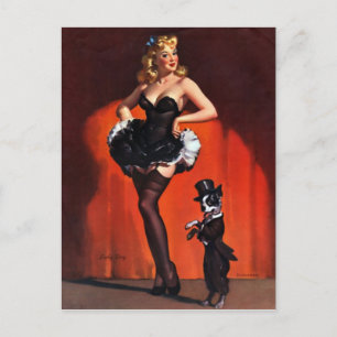 Lucky Dog omhoog Briefkaart