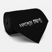Lucky Dog Paw Print Stropdas (Opgerold)