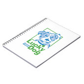 Lucky Dog Spiral notebook (6,5 x 8,75 inch) Notitieboek (Linkerzijde)