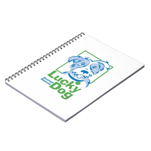 Lucky Dog Spiral notebook (6,5 x 8,75 inch) Notitieboek (Linkerzijde)