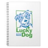 Lucky Dog Spiral notebook (6,5 x 8,75 inch) Notitieboek (Voorkant)