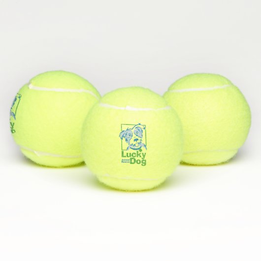 Lucky Dog Tennis Balls (set van 3) Tennisballen (Multi)