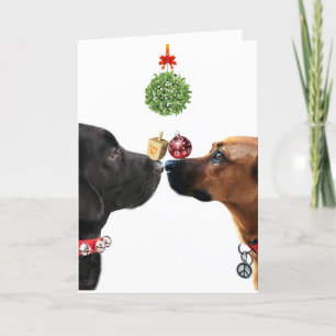 Lucky Dogs Kerstkaart Feestdagen Kaart