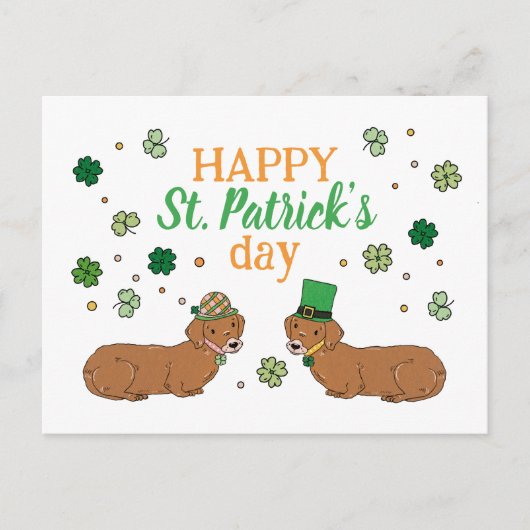 Lucky Dogs St. Patrick's Day Feestdagenkaart (Voorkant)