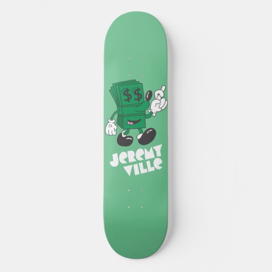 Lucky Dollar Persoonlijk Skateboard (Voorkant)