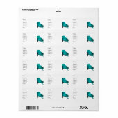 Lucky Dolphin Etiket (Full Sheet)